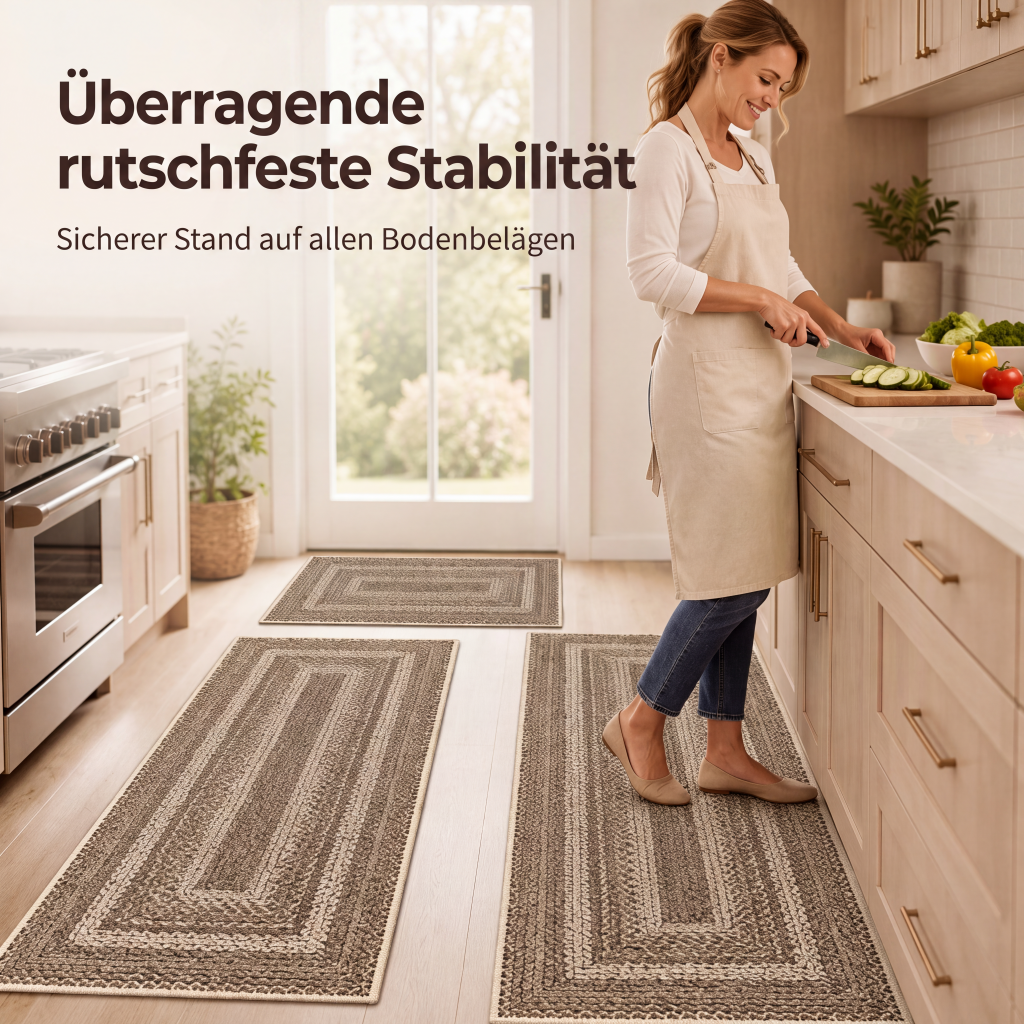 Elegante gewebte Läuferteppich