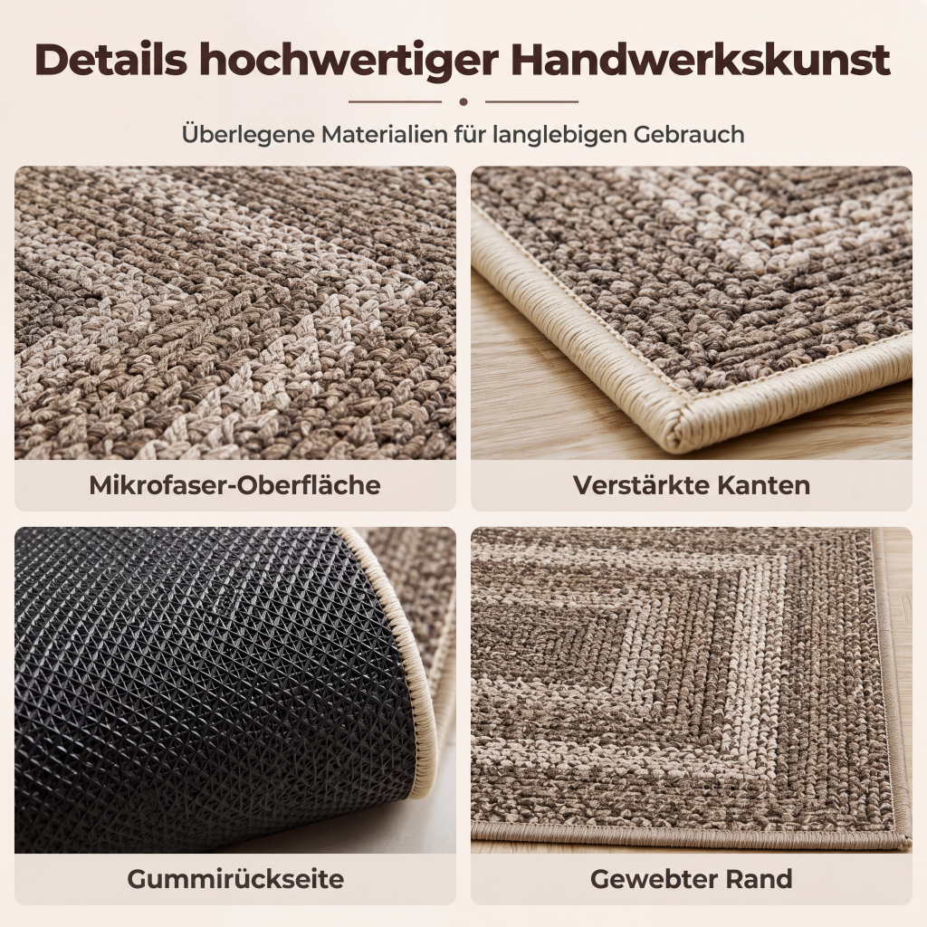 Elegante gewebte Läuferteppich