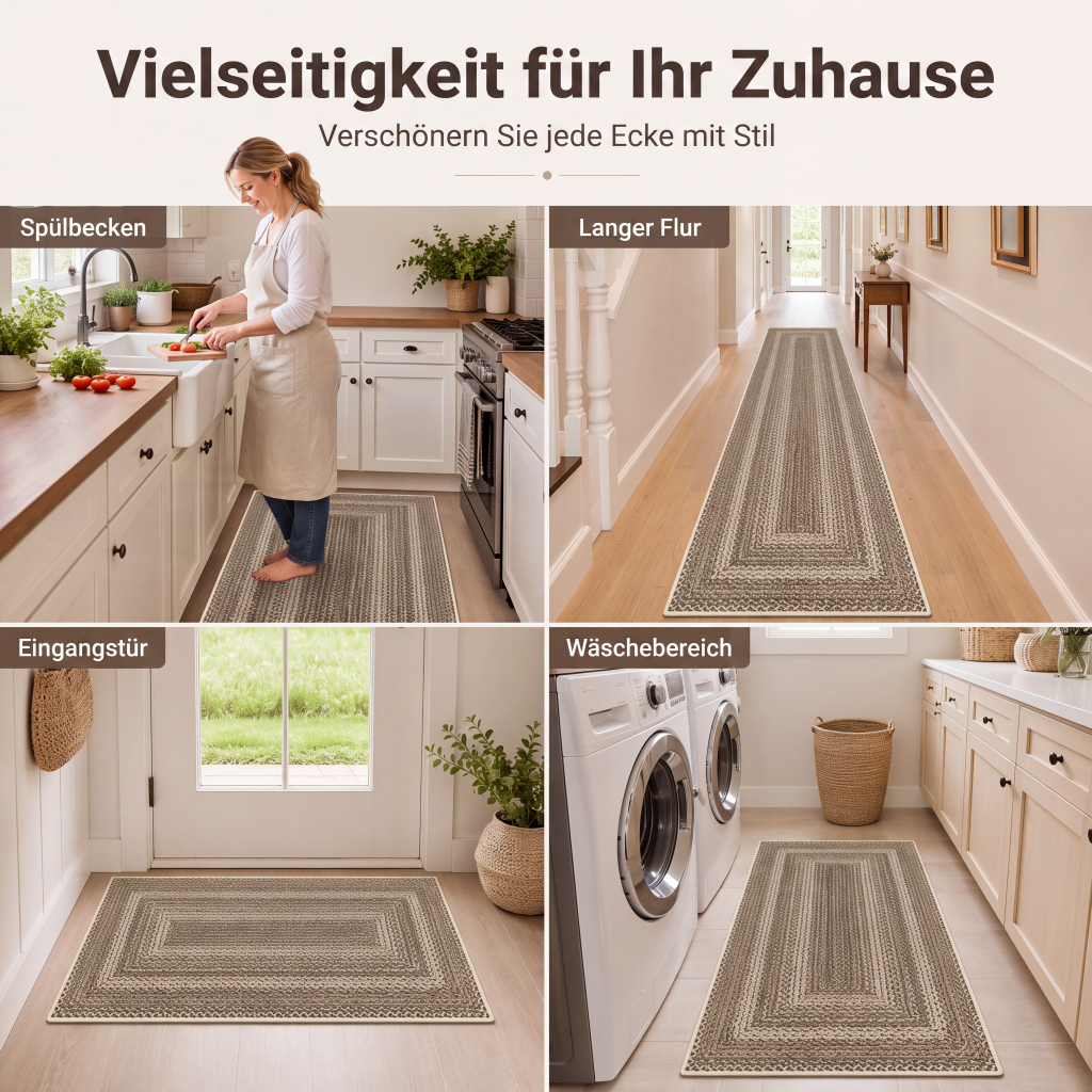 Elegante gewebte Läuferteppich