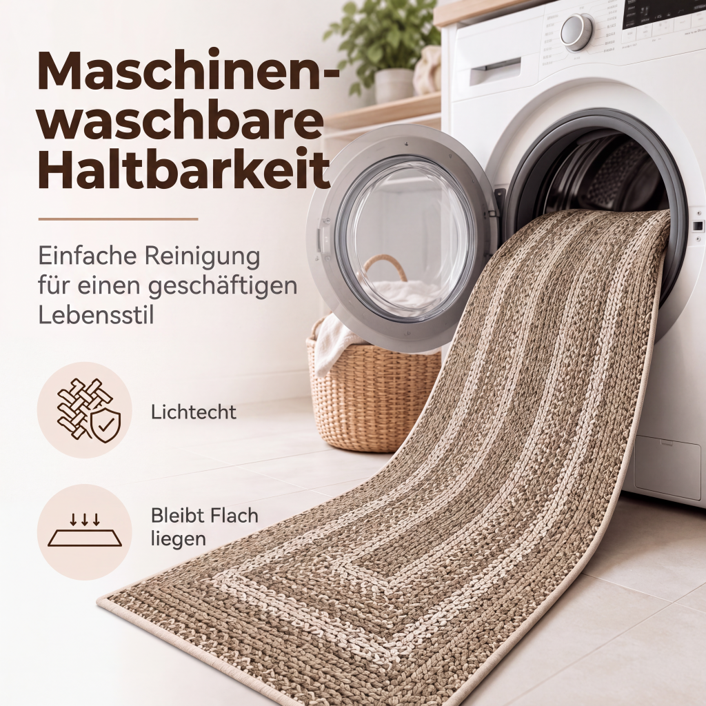 Elegante gewebte Läuferteppich