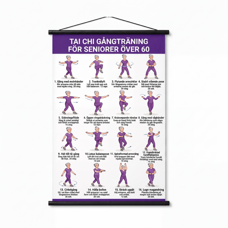 【🔥Zeitlich begrenztes Angebot – 50 % Rabatt!!】🎉Tai-Chi-Übungsposter für Senioren
