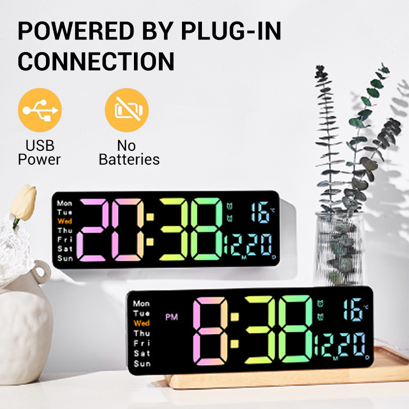 🌈 Bunter LED Digital-Wecker