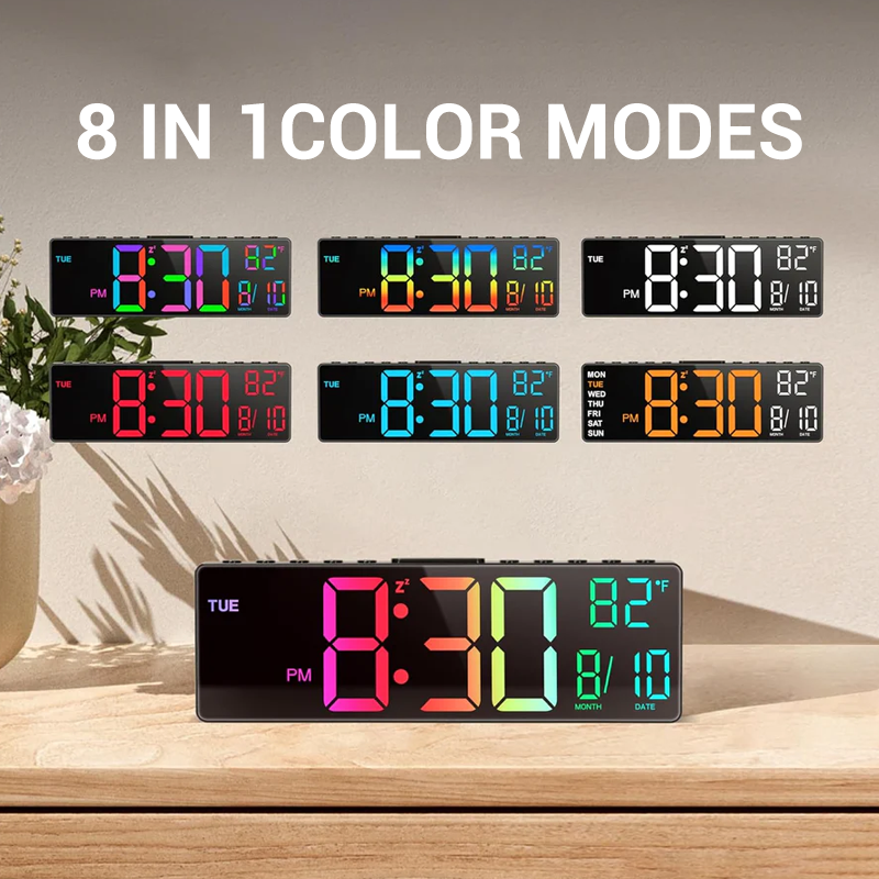 🌈 Bunter LED Digital-Wecker