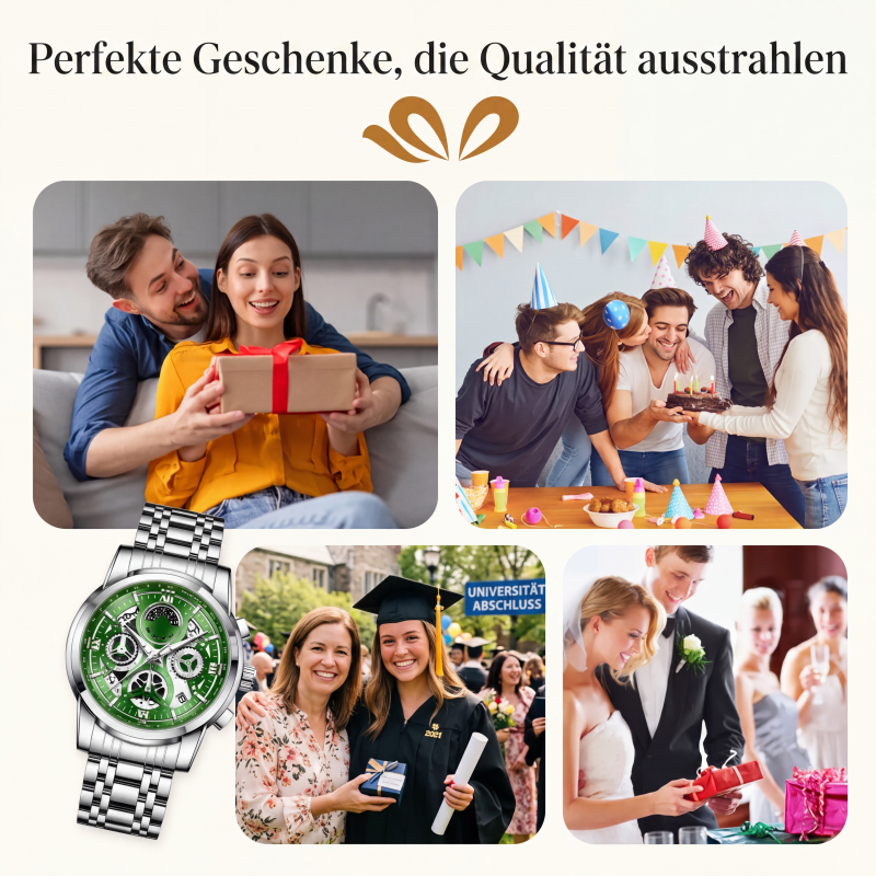 Klassische Quarzuhr für Herren🕰️
