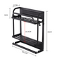 🧲Magnetischer Kühlschrank-Organizer aus Edelstahl – Hängendes Regal mit 2 Fächern für Gewürze, Dosen & Snacks