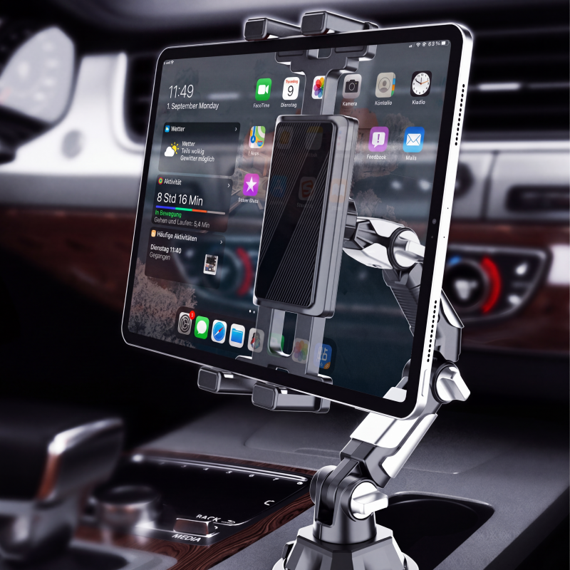 ⏰Klappbarer Auto-Becherhalter-Tablethalter