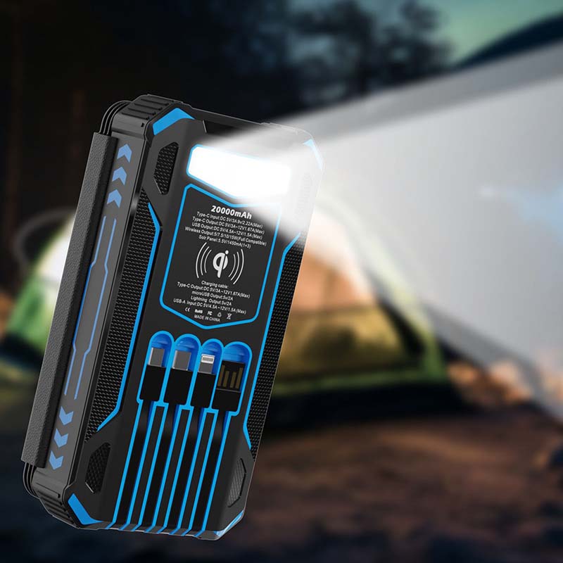 🔋 50% RABATT! ☀️ Solar-Powerbank 20000mAh mit LED-Taschenlampe – Solarladefunktion, hohe Kapazität & helles Licht – Ideal für Outdoor, Camping & Notfälle 🔦