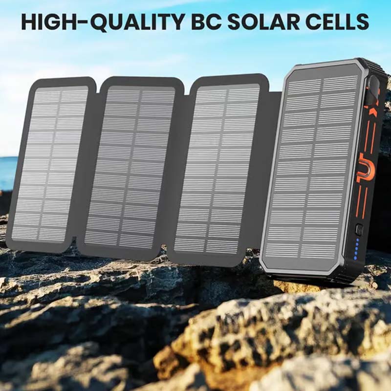🔋 50% RABATT! ☀️ Solar-Powerbank 20000mAh mit LED-Taschenlampe – Solarladefunktion, hohe Kapazität & helles Licht – Ideal für Outdoor, Camping & Notfälle 🔦