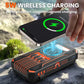 🔋 50% RABATT! ☀️ Solar-Powerbank 20000mAh mit LED-Taschenlampe – Solarladefunktion, hohe Kapazität & helles Licht – Ideal für Outdoor, Camping & Notfälle 🔦