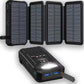 🔋 50% RABATT! ☀️ Solar-Powerbank 20000mAh mit LED-Taschenlampe – Solarladefunktion, hohe Kapazität & helles Licht – Ideal für Outdoor, Camping & Notfälle 🔦