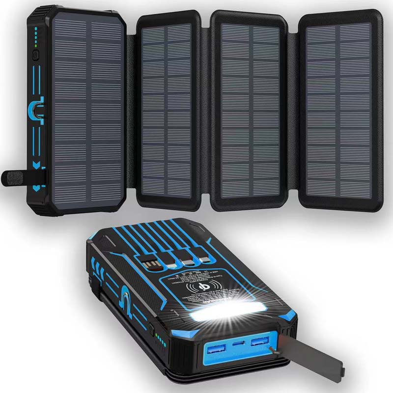 🔋 50% RABATT! ☀️ Solar-Powerbank 20000mAh mit LED-Taschenlampe – Solarladefunktion, hohe Kapazität & helles Licht – Ideal für Outdoor, Camping & Notfälle 🔦