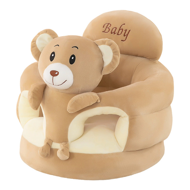 🐻  Cartoon‑Baby‑Stützsofa – Anti‑Roll‑Sitz mit stabiler Rückenlehne & weichem Plüsch – Perfekt für Kleinkinder zum Spielen & Entspannen ✨