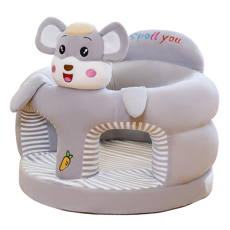 🐻  Cartoon‑Baby‑Stützsofa – Anti‑Roll‑Sitz mit stabiler Rückenlehne & weichem Plüsch – Perfekt für Kleinkinder zum Spielen & Entspannen ✨