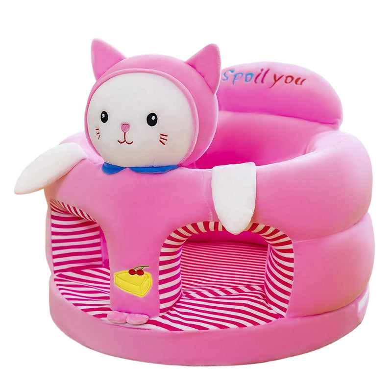 🐻  Cartoon‑Baby‑Stützsofa – Anti‑Roll‑Sitz mit stabiler Rückenlehne & weichem Plüsch – Perfekt für Kleinkinder zum Spielen & Entspannen ✨
