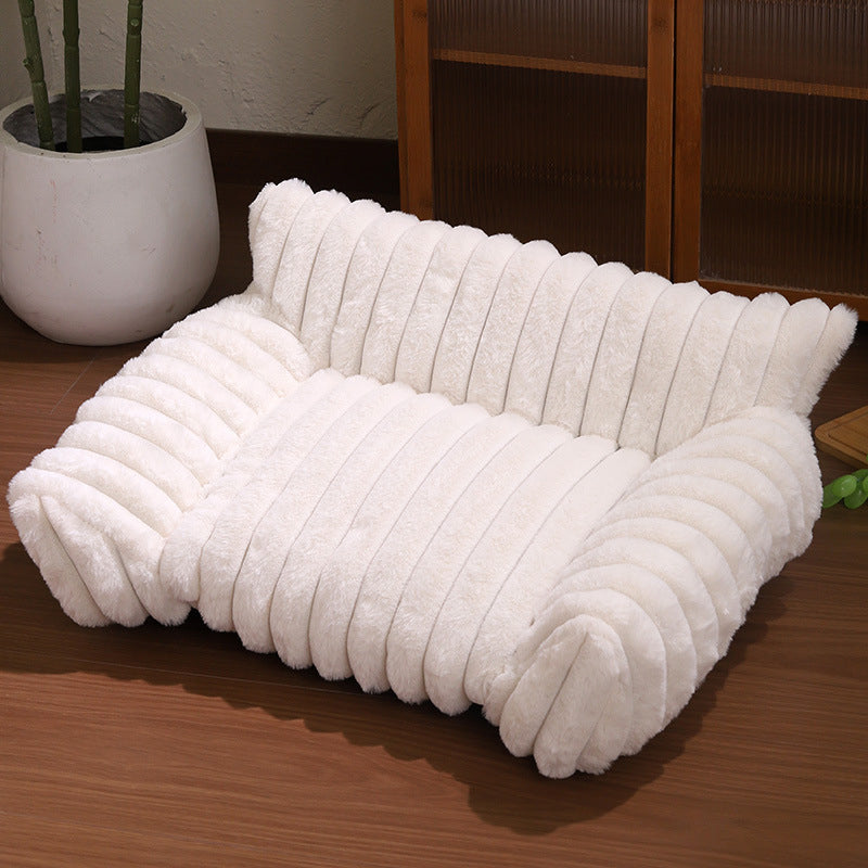 🛋️ 50% RABATT! 🐾 Gemütliches Sofa-Haustierbett – Weich, stützend & kuschelig – Perfekt für Hunde & Katzen zum Entspannen im Wohnzimmer ✨