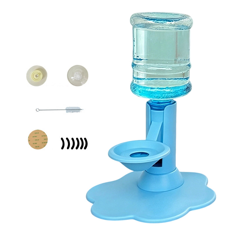 🐱  💧 Katzenwasserbrunnen mit verstellbarer Halswirbelsäule – 3-stufig höhenverstellbar, rutschfest & automatische Nachfüllung – Für gesundes Trinken & mehr Komfort ✨