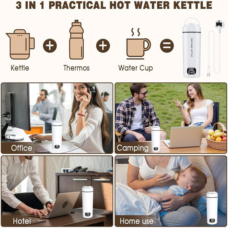 📢📢40% RABATT !!⏰Tragbarer Elektrischer Wasserkocher mit Temperaturregelung