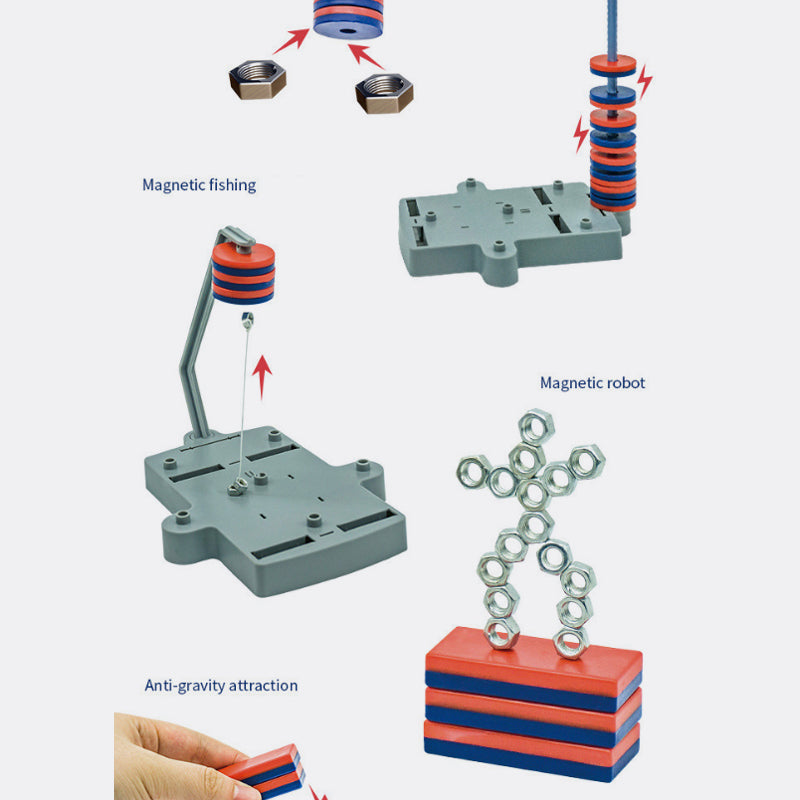 ⏰ 12‑in‑1 Magnet‑Experiment‑Set, spielerisches Lernen für Kinder🛰️