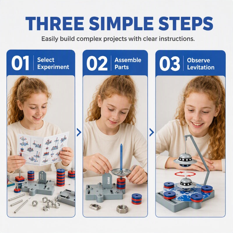 ⏰ 12‑in‑1 Magnet‑Experiment‑Set, spielerisches Lernen für Kinder🛰️