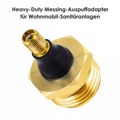 🔧 50% RABATT! ⚙️ Abgasadapter aus Messing – Hochleistung & für Wohnmobil‑Rohre ✨