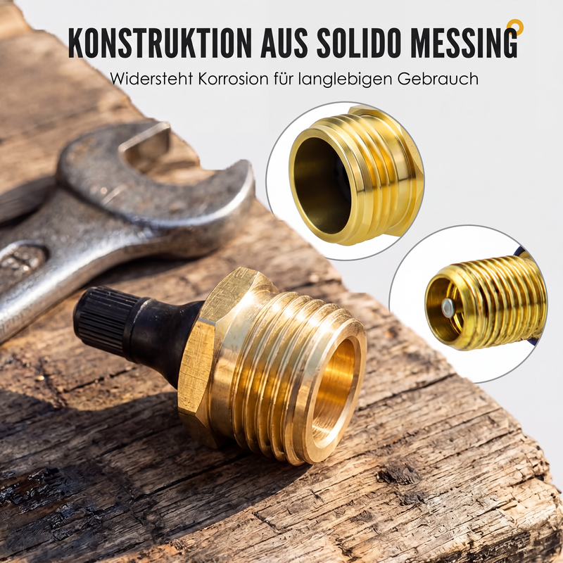🔧 50% RABATT! ⚙️ Abgasadapter aus Messing – Hochleistung & für Wohnmobil‑Rohre ✨
