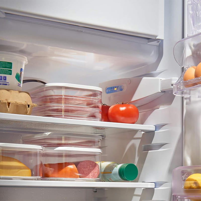 🧊 Frischhaltedose mit Deckel – Transparent, für Kühlschrank & Gefrierfach ✨