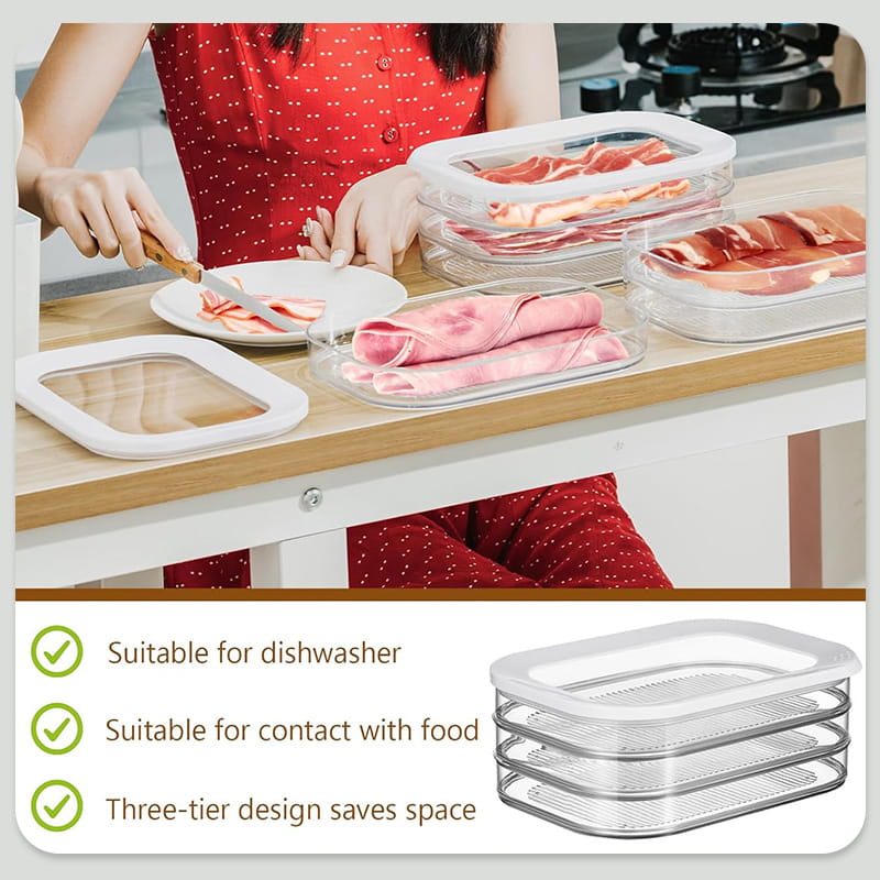 🧊 Frischhaltedose mit Deckel – Transparent, für Kühlschrank & Gefrierfach ✨