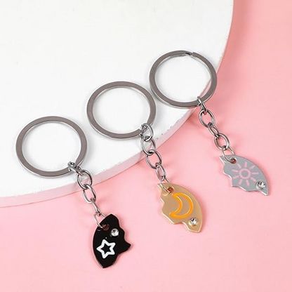 💝 3-teiliges Freundschafts-Schlüsselanhänger-Set