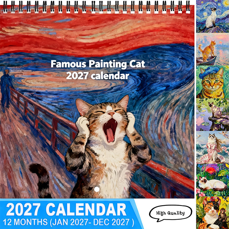 🗓️ Katzen-Meme-Kalender 2027 – Täglicher Humor & Wanddeko ✨