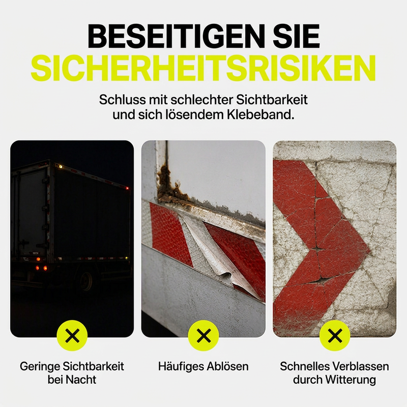 📢📢50% RABATT !!⏰Hochsichtbares reflektierendes Pfeilband