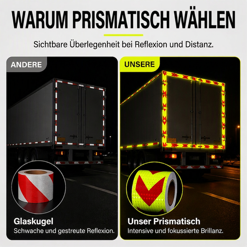 📢📢50% RABATT !!⏰Hochsichtbares reflektierendes Pfeilband