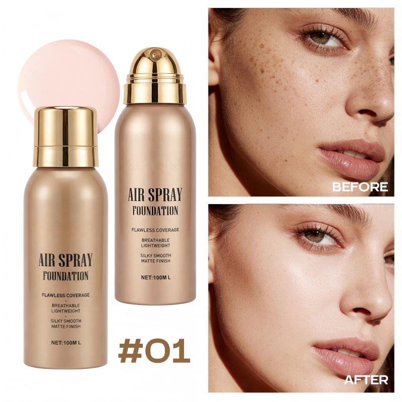 💧 Air-Spray-Foundation – wasserfest, atmungsaktiv & langanhaltend – samtiges Finish, einfach aufgesprüht – für jeden Hauttyp