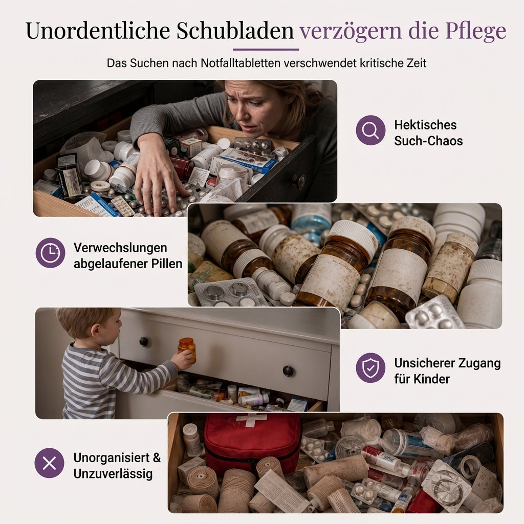 📢📢 JETZT 50 % RABATT!! ⏰💊 Große Medikamenten-Aufbewahrungsbox aus Kunststoff – Mehrlagig, unterteilt & tragbar für Haushalt & Notfall ✨