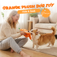 🍊 Neu & Schnüffelspaß! 🐶 Interaktives Schnüffel- & Plüsch-Hundespielzeug in Orangenform – Zwei Teile (Schale + Fruchtfleisch), versteckte Leckerli-Taschen
