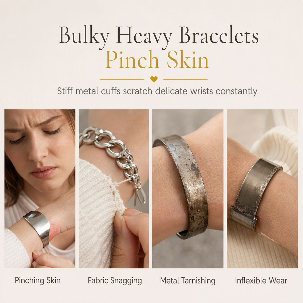 ✨50% RABATT💛Goldfarbenes Armband mit Herz-Strassdetails und geometrischer Gliederkette, schönes Schmuckstück für den Alltag💫