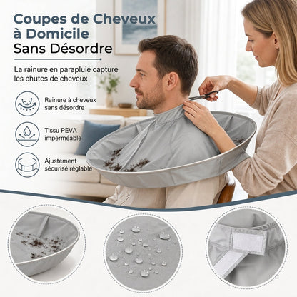 ✂️ BLITZANGEBOT: 50% RABATT! Atmungsaktiver Haarschneidecape – Integrierte Rille für saubere Schnitte, wasserdichte Oberfläche & antistatisches Gewebe für stressfreie Haarschnitte zu Hause ✨💇