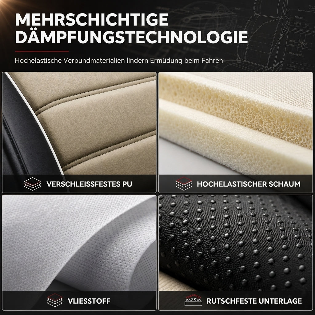 Universelle, vollabdeckende Leder-Autositzbezüge für alle Jahreszeiten, Kissen-Schutzhüllen mit Farbblock-Design und horizontalen Streifen, geeignet für 5-sitzige Autos