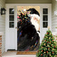 Weihnachtliche Türabdeckung für schnelle und stimmungsvolle Weihnachtsdekoration (90 × 180 cm)