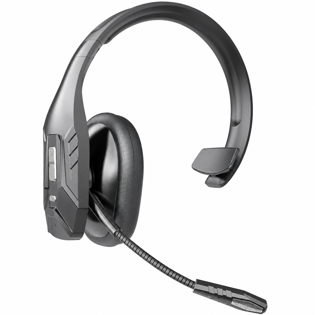 ⏰Drahtloses Bluetooth-Headset für Callcenter mit ENC-Umgebungsgeräuschunterdrückung und automatischer Kopplung für Kundenservice und Lkw-Fahrer