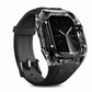 Integriertes Smartwatch-Armband mit Schutzhülle, farbblockiertes, transluzentes Sportarmband für 40 mm, 41 mm, 42 mm, 44 mm, 45 mm, 46 mm, 49 mm