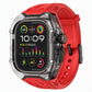 Integriertes Smartwatch-Armband mit Schutzhülle, farbblockiertes, transluzentes Sportarmband für 40 mm, 41 mm, 42 mm, 44 mm, 45 mm, 46 mm, 49 mm