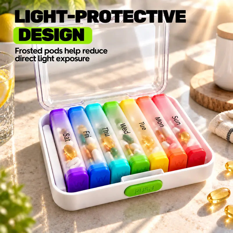 💊 50% RABATT! 📅 7-Tage Pillen-Organizer – Abnehmbar & ideal für unterwegs ✨