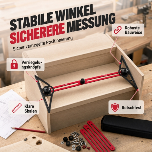 Multifunktionales Markierungswerkzeug-Set für die Holzbearbeitung
