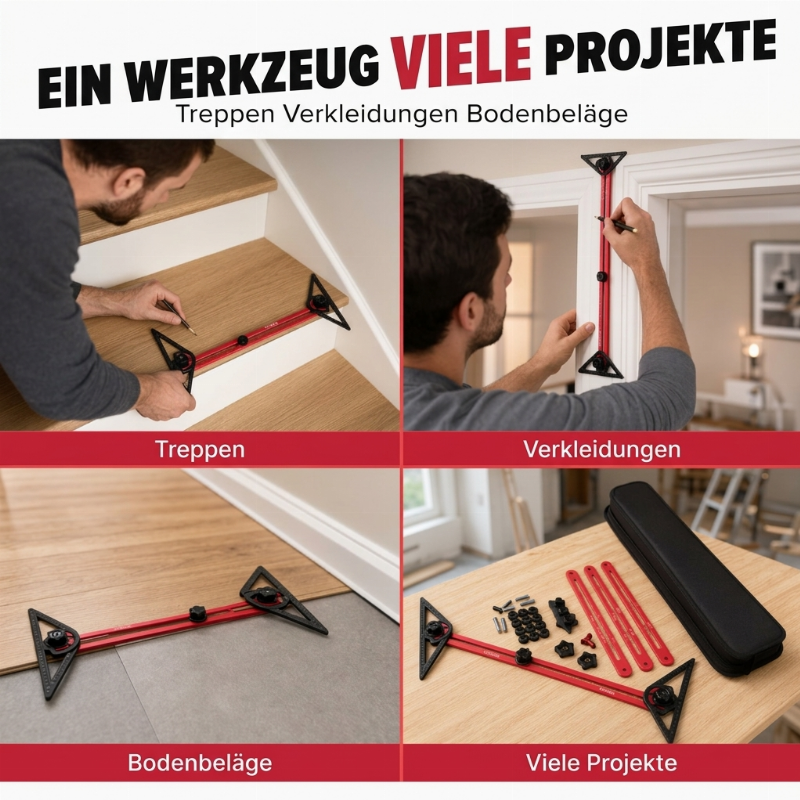 Multifunktionales Markierungswerkzeug-Set für die Holzbearbeitung