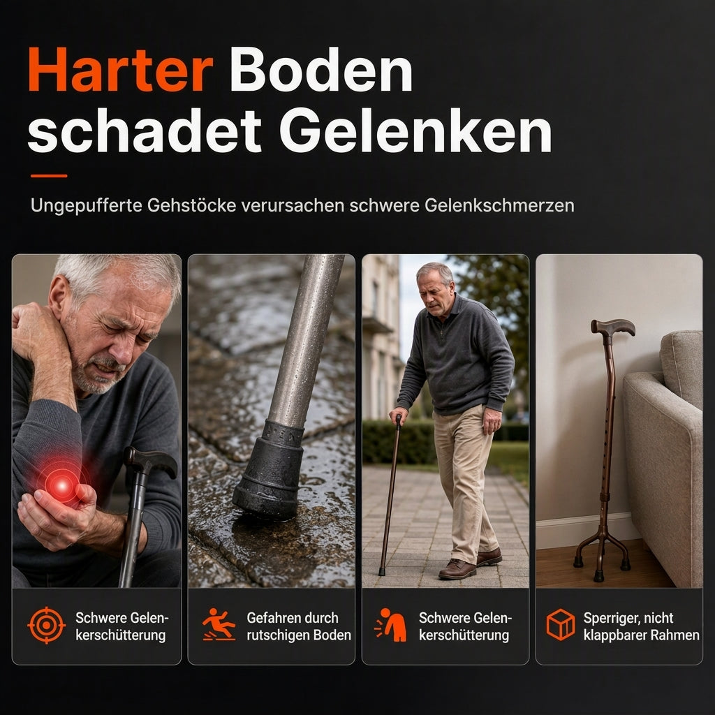 🦯 Faltbare Unterarmgehstützen – stoßdämpfend, stabil & rutschfest 🦵