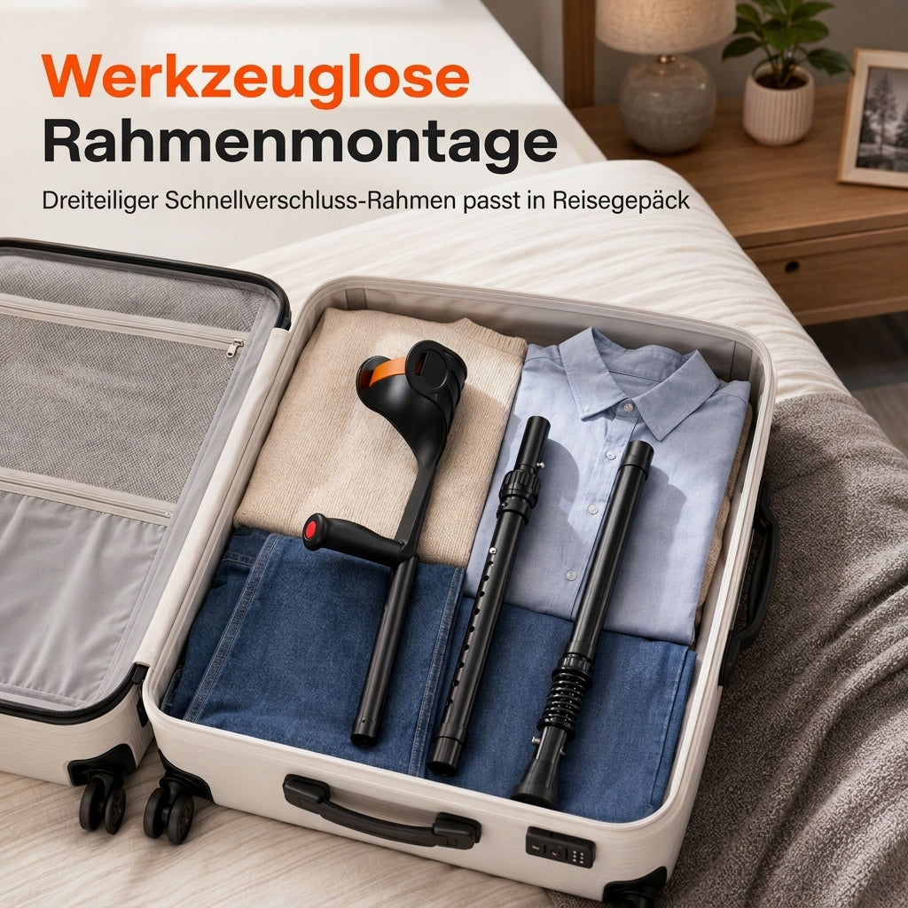 🦯 Faltbare Unterarmgehstützen – stoßdämpfend, stabil & rutschfest 🦵
