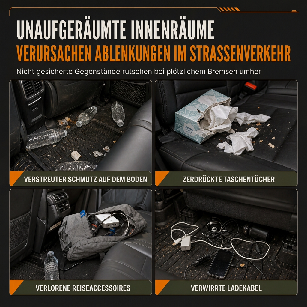 Robuster taktischer Rücksitz-Organizer für Autos aus Nylon, Mehrfachtaschen-Aufbewahrungstasche mit Reißverschluss für SUVs