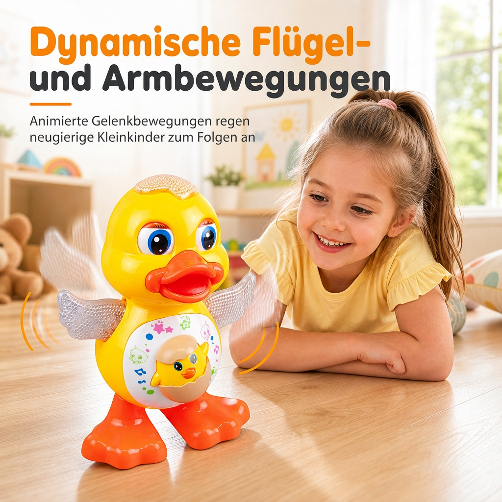Elektrisches singendes und tanzendes Enten-Spielzeug