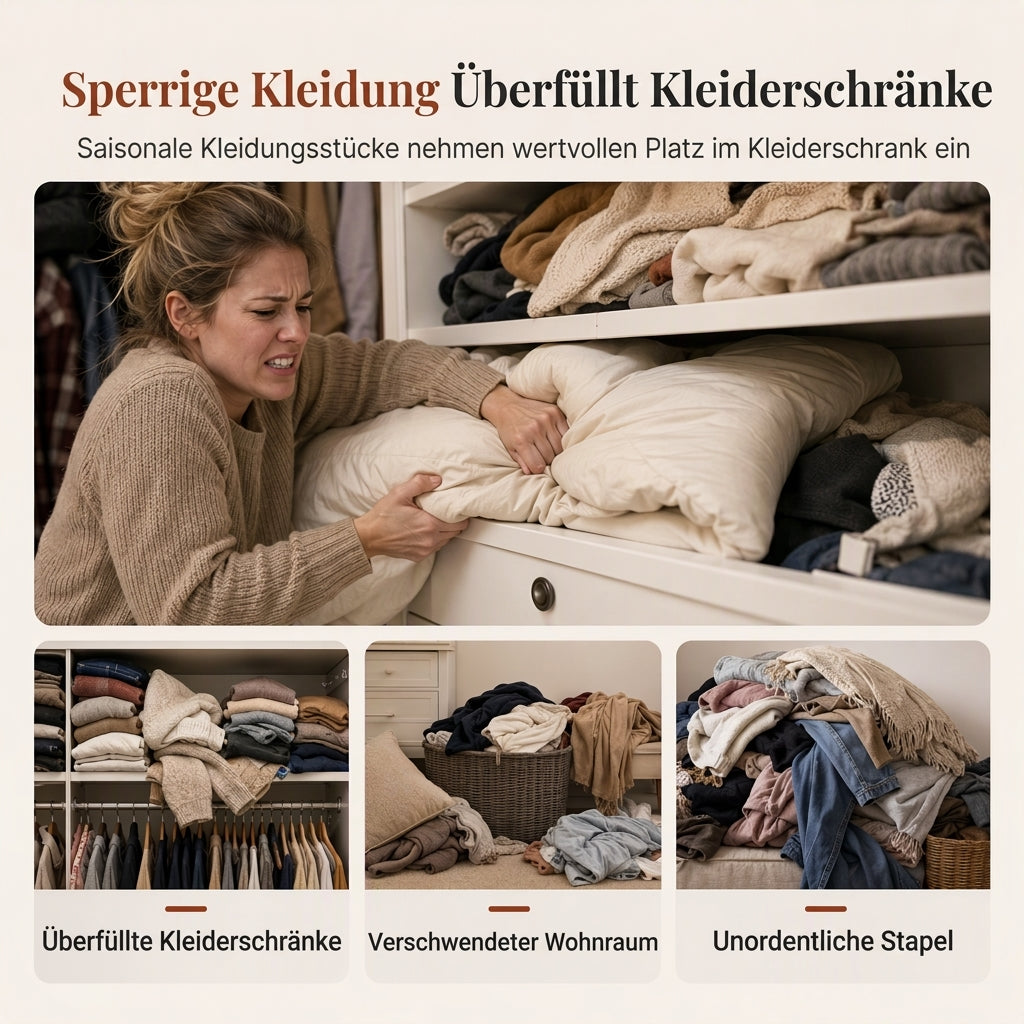 📢 50% RABATT! 🧺 Aufbewahrungs-Pouf-Hülle – Großer Reißverschluss, waschbar & 45x45x23cm ✨