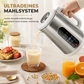 Multifunktionaler 304 Edelstahl Sojamilchbereiter und Hochleistungsmixer mit großer Kapazität, filterfrei, Haushaltsnahrungsprozessor mit intelligenter Zeitschaltuhr